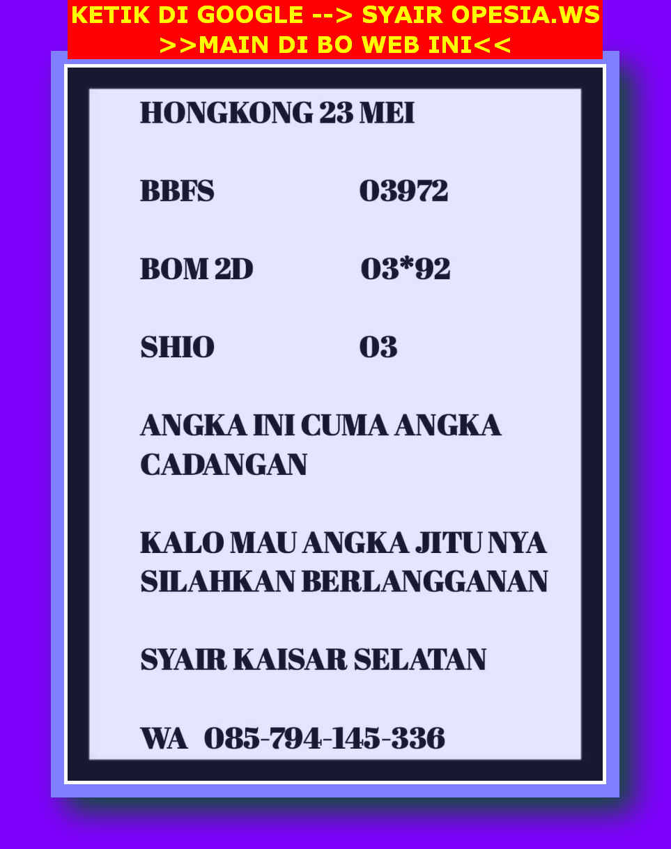 syair hk vip