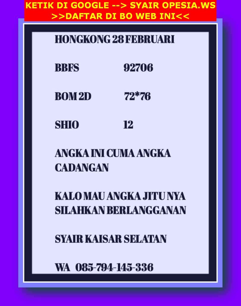 syair hk vip