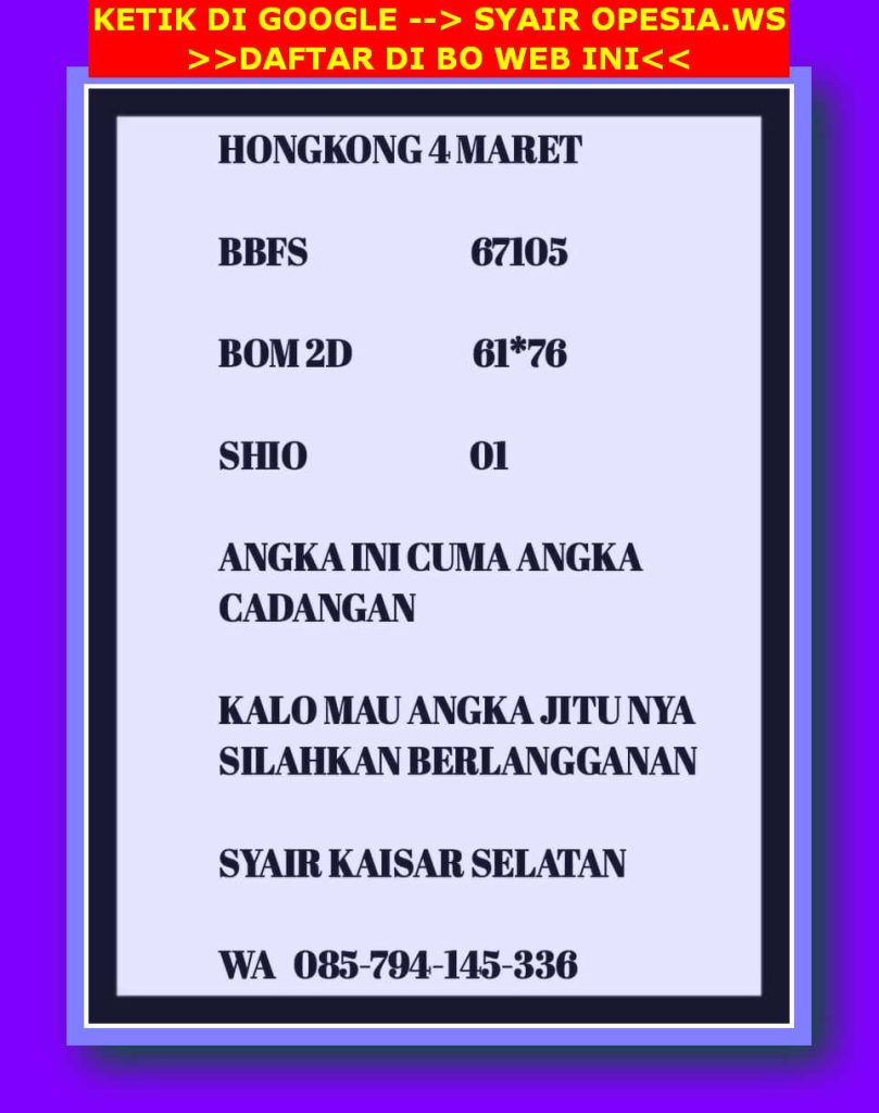 syair hk vip
